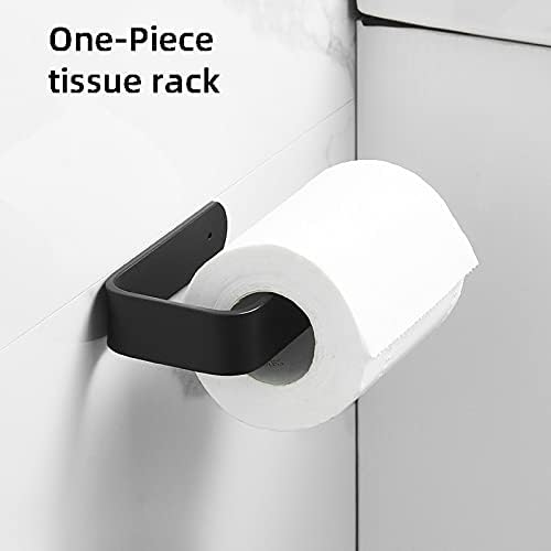 XXXDXDP držač za toaletni valjak Držač za papir crna kupaonica tkiva Zidna ugrađena kuhinjska papirnata držač ručnika, držač za skladištenje