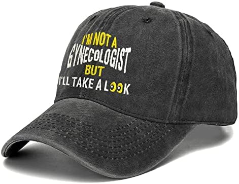 Vezena bejzbolska kapa Nisam ginekolog, ali pogledat ću Vezeni šešir s podesivim vezom za Kamiondžije