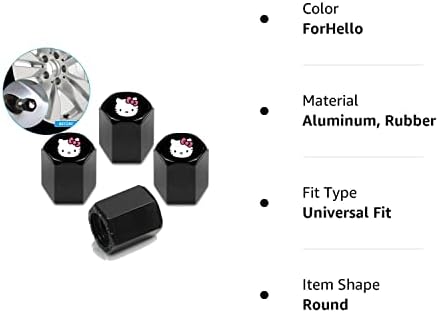 Xiaomifeng Shop 4 PCS kapice za zračni ventil za gume za automobile za Hello Kitty - Auto -kotačići guma za prašinu stabljike s logotipom