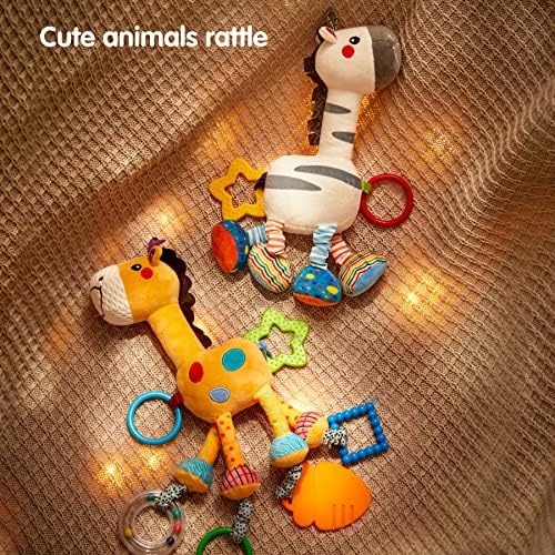 Dječje viseće igračke od 16 inča plišane životinje dječja zvečka škripave igračke autosjedalica igračke za kolica igračke za bebe 0
