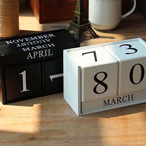 Kalendar radne površine 2023 darovavintage drvena vječna kalendara vječni blokovi mjesec dana prikaz radne površine Photografski rekviziti