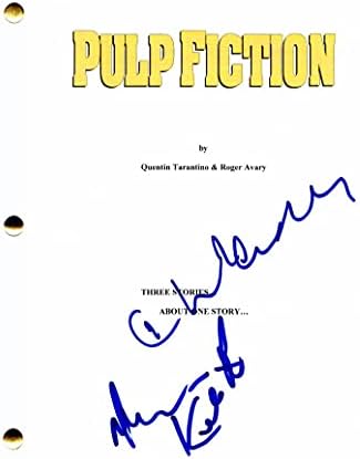 Harvey Keitel & Christopher Walken Cast potpisao je autogram Pulp Fiction Full Film Script - The Deer Hunter, Batman Returns, Annie