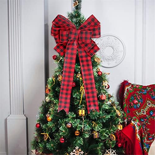 Božićni festival luk božićni lukovi antena luk Bowknot za DIY zanate ukras drveća božićno drvce viseći ukras icicle vijenac za plašt