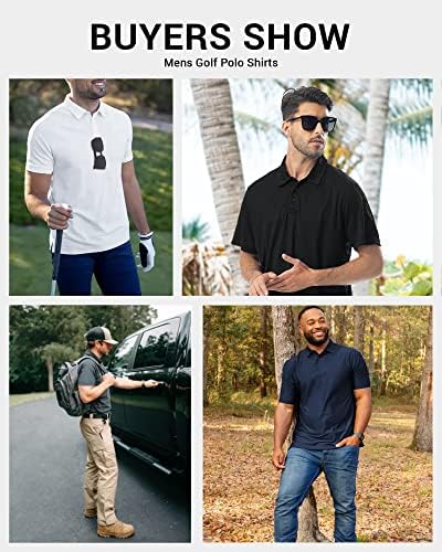 Polu muški golf polo majice Brze suhe tenis s kratkim rukavima taktički polo casual radna majica s ovratnikom
