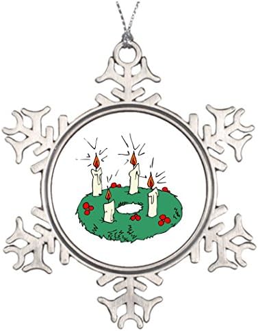 Riveral Personalizirani ukras božićnog drvca Advent Vijen prijateljstvo snježne pahuljice
