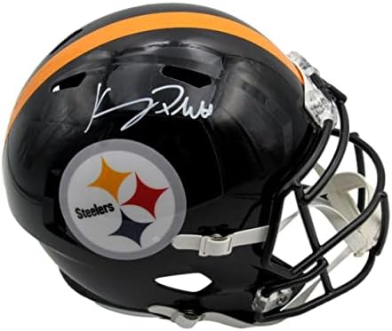 Replika nogometne kacige Pittsburgh Steelers u punoj veličini s autogramom Kennie Pickett iz mumbo-a-fakultetske kacige s autogramom