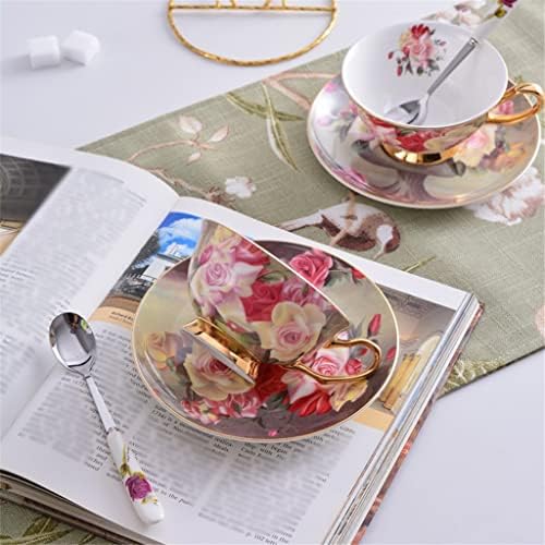 TREXD šalica za kavu Set English Porculan Tea Set Keramički lonac krema šećer zdjela popodneva čaj od čajnog čajnog čajnog čajnog čajnika