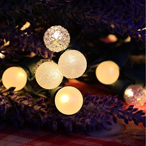 Božićni niz svjetla 70 LED topla bijela boja g15 staklena svjetla Globe String Light In UL certificirani vanjski zatvoreni nizovi svjetlost