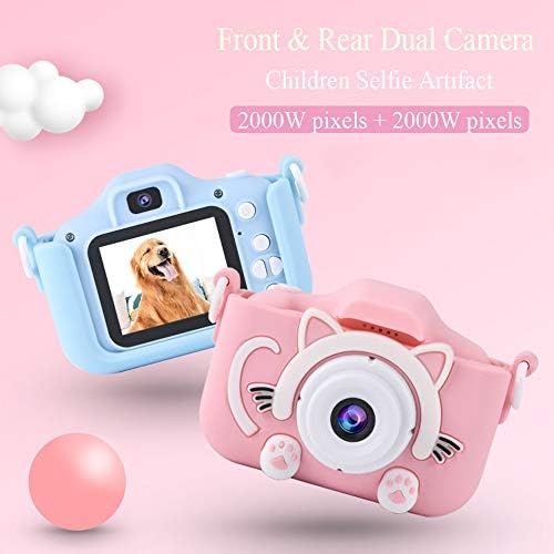 Dječja kamera Dječja selfie kamera rođendanski pokloni 2000MP 2 inčni zaslon Digitalne kamere USB punjiva elektronička kamera za djecu