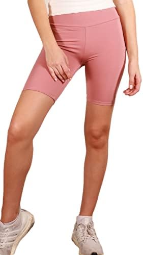 Edgelulu ženske aktivne biciklističke kratke hlače - široki pojas s visokim strukom, 4 -smjer rastezanja casual joga biciklističke