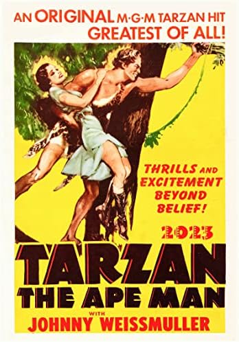 2023. zidni kalendar [12 stranica 8 x12] Tarzan Vintage filmski plakat