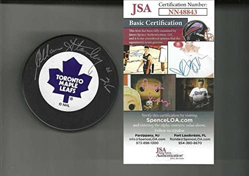 Allan Stanli potpisao je trenč-pak Toronto Maple Leafs 948843-NHL-ove pakove s autogramom