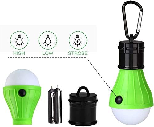 Yizhet 4 pakiranje LED šator svjetiljke za kampiranje lampiona lampica Svjetlo svjetlo svjetlo za hitno vodootporno prijenosna žarulja