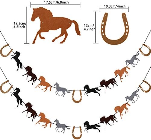 22PCS set natpisa za konje koji uključuje 2pcs natpis za konje i 20pcs preljev za kolače za konje serpentina za konjske utrke konjska