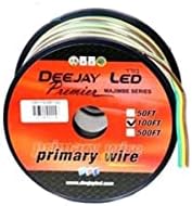 Deejay LED 100 '16 mjerača primarni nasukani kabel za pribor, žute, smeđe i zelene vodiče