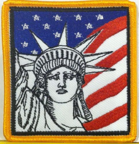 Zastava Sjedinjenih Država s kipom Liberty izvezena prilagođenim i jedinstvenim patch željezom