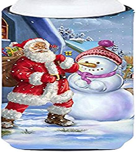 Caroline's Treasures APH6200TBC Božić Djed Mraz i snjegović visoki zagrljaj, može se hladiti zagrljaj zagrljaja za pranje pića zagrljaj
