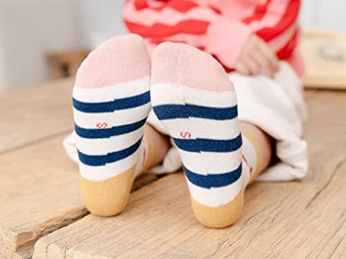Kaishuoxinxin Djevojke čarape pamučna životinja Slatko smiješne dječje čarape malu čarape za gležnjeve za djevojčice 5 parova