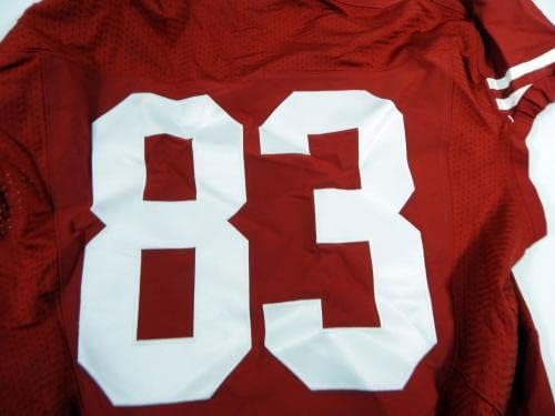 2014. San Francisco 49ers DeMarcus Dobbs 83 Igra izdana Red Jersey 46 DP34833 - Nepotpisana NFL igra korištena dresova