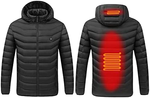 Ženske zime USB grijanje jakni multi prostora 8 sati trajne zimske topline kapuljače s džepovima Zip Up Up Self zagrijavanje kaputa
