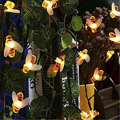 Landua Nova solarna Slatka medena pčela LED String Fairy Light 35Leds 50leds Bee Vanjski vrtna ograda Patio božićna svjetla vijenaca