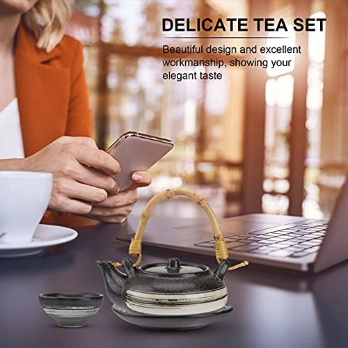 generic 1 set porculanski čajnik keramički ladica za čaj vintage retro zdjelica za čašice za kućne putovanja na otvorenom
