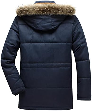 Muškarci lagane pakiranje donjih jakni kaputi zima prekrivena jakna s podstavljenim jaknama zip up parkAs kaputi nadmašuju tamnoplava
