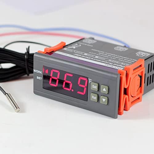 Bayite DC 12V Fahrenheit Digitalni regulator temperature 10A 1 relej sa senzorom