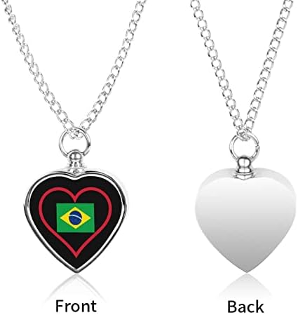 Ogrlica s urnom od crvenog srca za pepeo personalizirana ogrlica od srca za kremiranje kućnih ljubimaca nakit spomen privjesak za muškarce