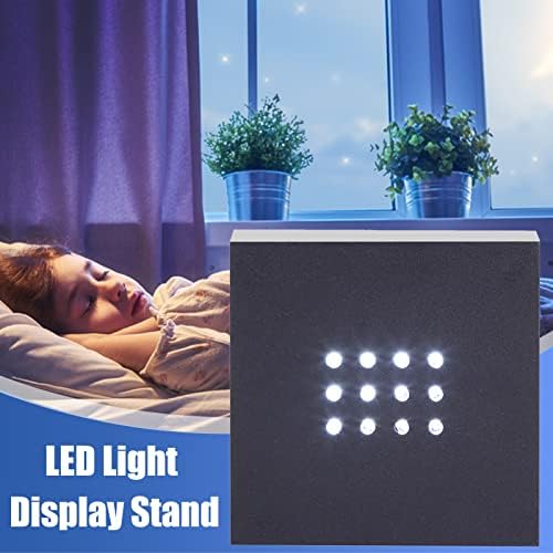 Zerone LED postolje bijelog svjetla, LED svjetlosna baza za 3D kristal, lagana baza za kristale, staklena umjetnost
