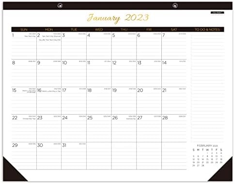 Caiyi Studio Desk kalendar 2023: 22 X 17 Veliki mjesečni kalendar stola za planiranje i organiziranje, 12 mjeseci kalendara za radnu