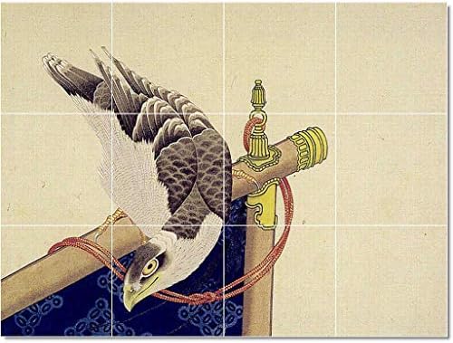 Keramičke pločice mural-katsushika hokusai ukiyo-e pločica mural interijera dekor 24 w x 18 h koristeći 6 x 6 keramičke pločice. 24