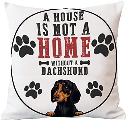 Jastuci za bacanje jastuka Kuća nije dom bez jastuka za odbacivanje psa ljubimaca ljubimca poklon jastuka za dom ukrasni platneni jastučni