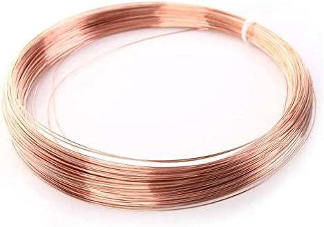 Nianxinn bakrena pletena žica bakrena žica Cu kruta linija kotrljanja za DIY zanatski provodljiva industrija električne žice, duljina: