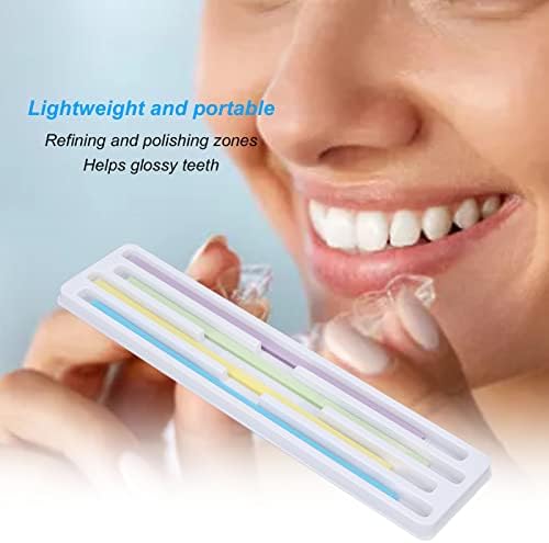 60pcs zubni Lakovi za poliranje zuba, 4 boje zubna turpija za brušenje zuba dubinsko čišćenje zuba, plastični zubni brusni papir otporan
