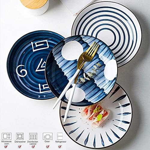 Lixfdj keramička zdjela od 48-dijela porculanskog pribora za večeru, servis za večeru za keramičko jelo za 8, kombinirani set za stolove