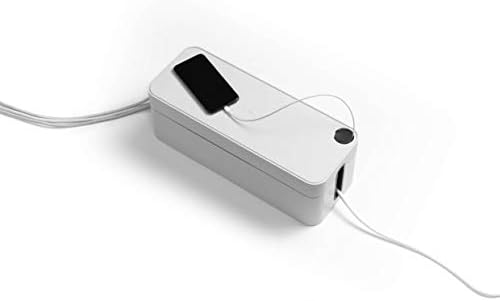 Izdržljiva kutija kavolova l, kutija za upravljanje kabelom s USB kablovskom utičnicom, idealna za organizaciju, plastičnu plastiku,