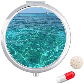 Oceanska voda znanost priroda slika kutija za tablete džepna kutija za pohranu lijekova spremnik za doziranje