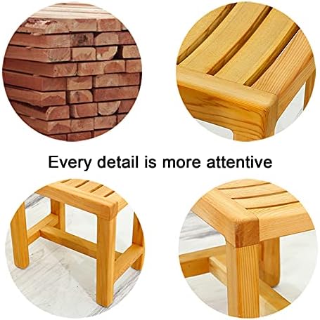 Tuš stolica, vodootporna kupaonica za kupaonicu za sjedalo za tuširanje drva drva koje ne klipine stolice za kupanje onsen stolica
