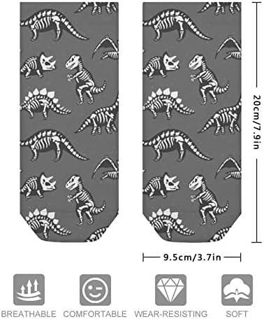 Doodle dinosaur lubanja Smiješno trčanje čarapa za gležnjeve atletski bez showa čarapa Jastuka za muškarce žene