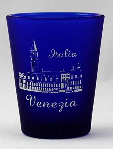 Venecija Italija kobaltno plava mat čaša