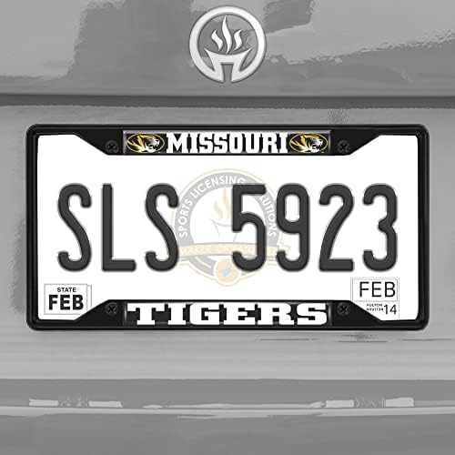 Fanmats 31267 Missouri Tigers Metal Refficer Okvir crna završna obrada