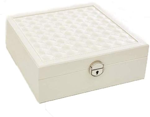 XJJZS bijela kutija nakita - Naušnice za odlaganje prijenosna kutija nakita velikog kapaciteta