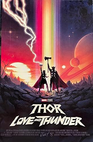 Thor Love and Thunder - 11 X17 originalni promo filmski plakat 2022 Marvel Chris Hemsworth Natalie Portman