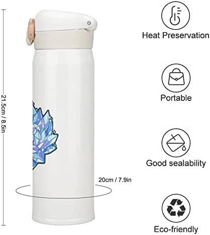 Lotus kristalna izolacija vodna boca od nehrđajućeg čelika Vakuum Izolirana Sportska čaša za vanjsko putovanje kampiranje 350 ml