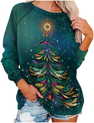 Žene 1/4 patentni zatvarač labave dukserice dugi rukav naleti za vrat pulover trendy ecg print vrhovi zimski meki džemper košulja