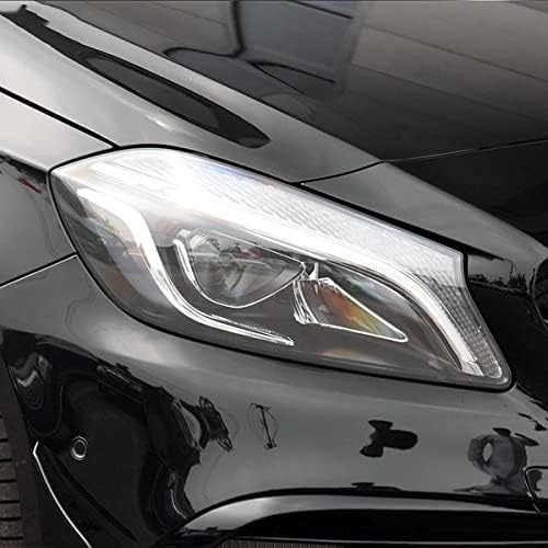 LYLCO 2 PCS zaštitna svjetla za zaštitu filmova Prozirna crna naljepnica TPU ， za Mercedes Benz klasa W176 W177 A45 A35 AMG 180 Pribor