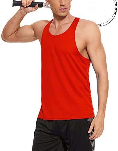 Muški string tenk vrhovi brza suha mrežaste ručice za vježbanje bodybuilding fitnes mišića majice majice