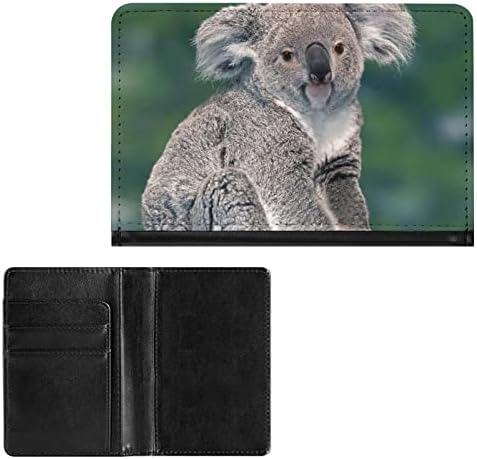 Slatki držač putovnice s printom medvjeda koale Torbica za novčanik s utorom za kartice organizator putnih dokumenata od PU kože zaštitnik