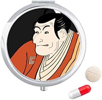 Japanski stil Ukioe Muški kimono kutija za tablete džepna kutija za pohranu lijekova spremnik za doziranje